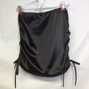 7Daywknd Black Mini Skirt with Ties, Sz S